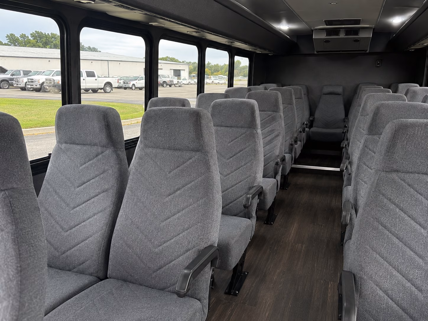 bridgeport 18 passenger minibus inside