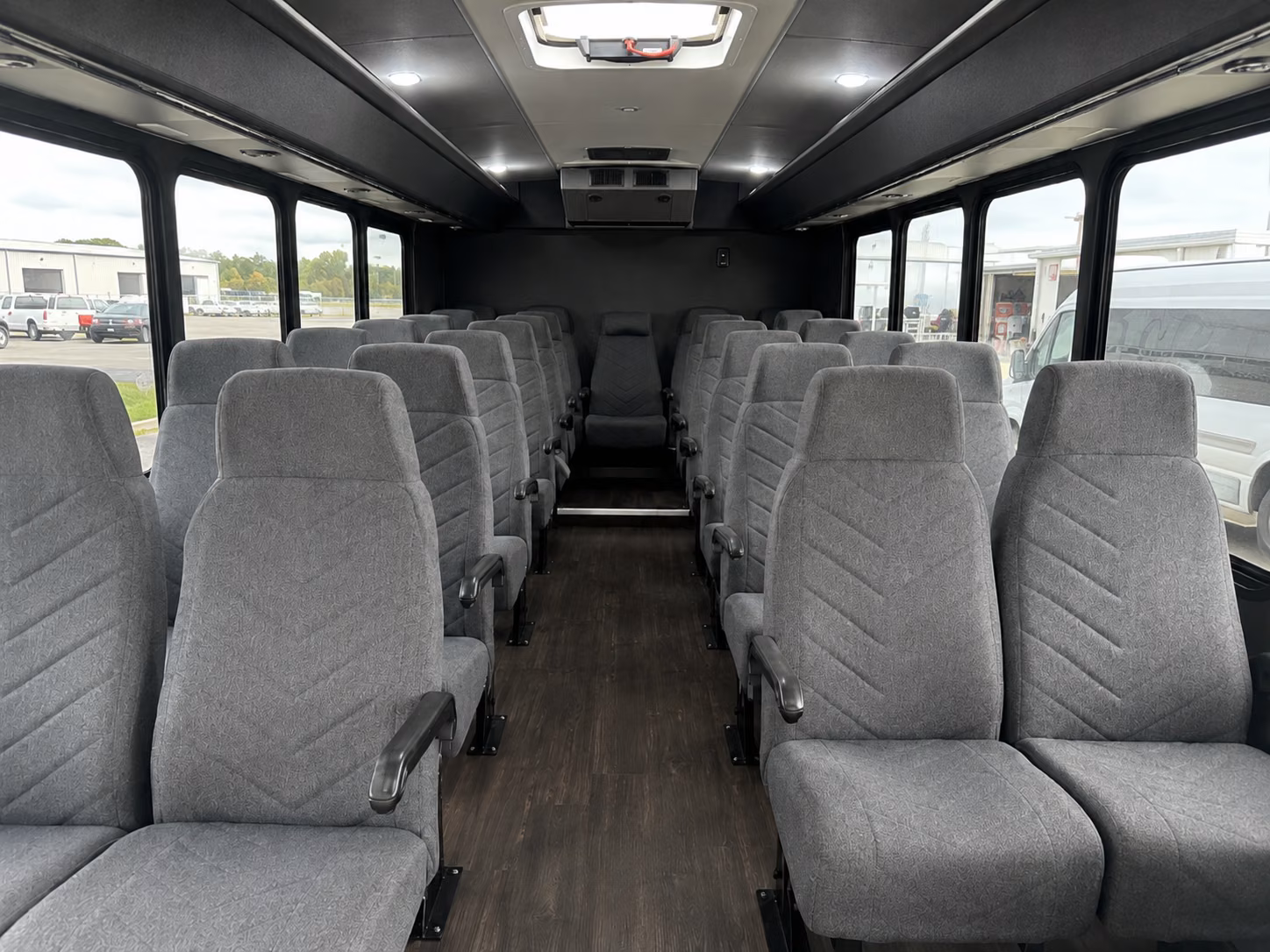 bridgeport 18 passenger minibus interior