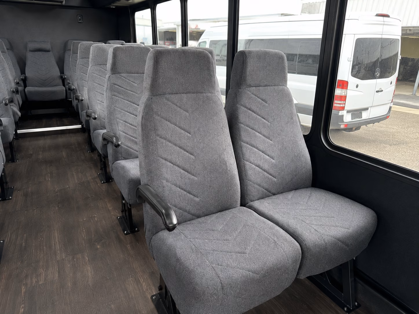 bridgeport 20 passenger minibus inside