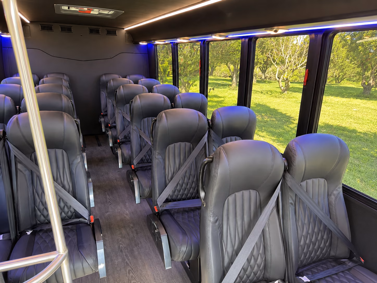 bridgeport 20 passenger minibus interior