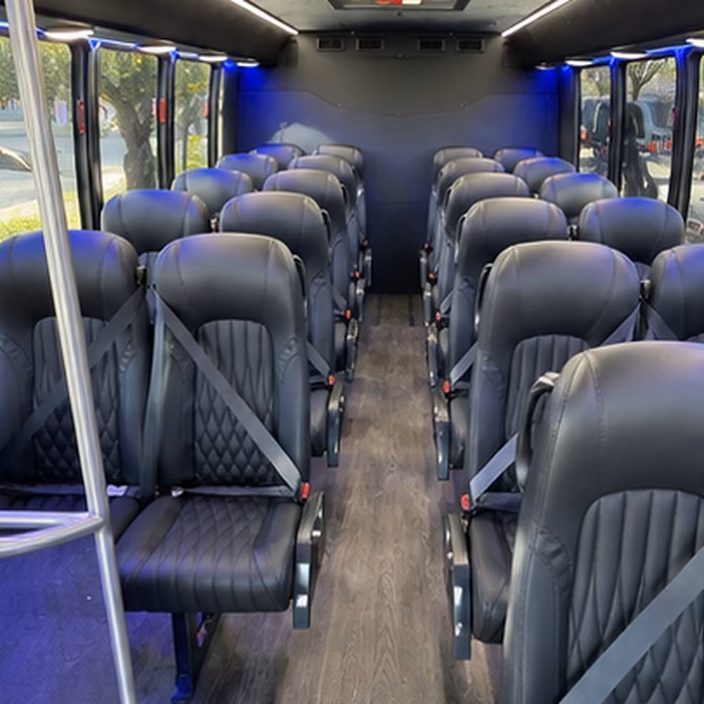 bridgeport 25 passenger minibus interior