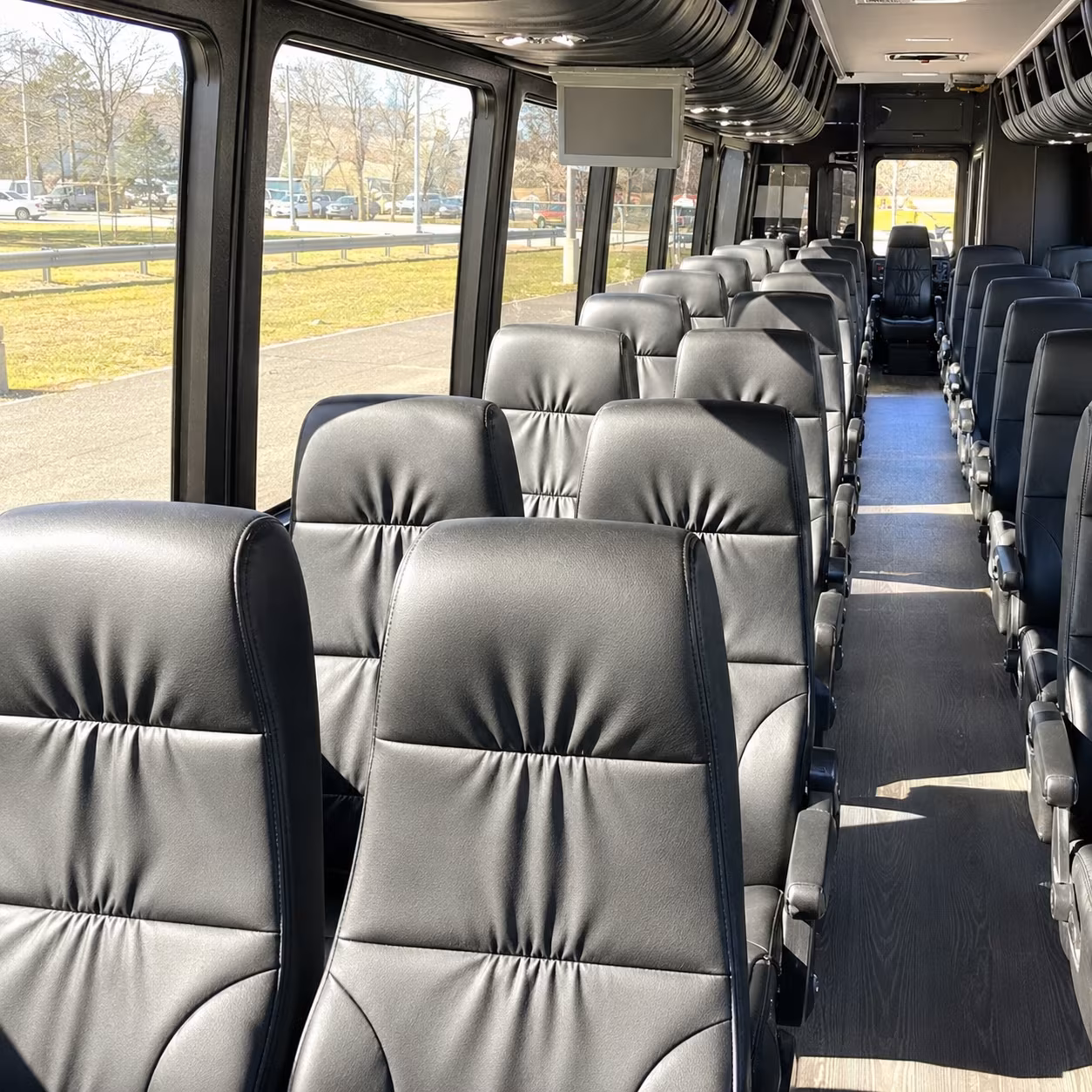 bridgeport 30 passenger minibus inside