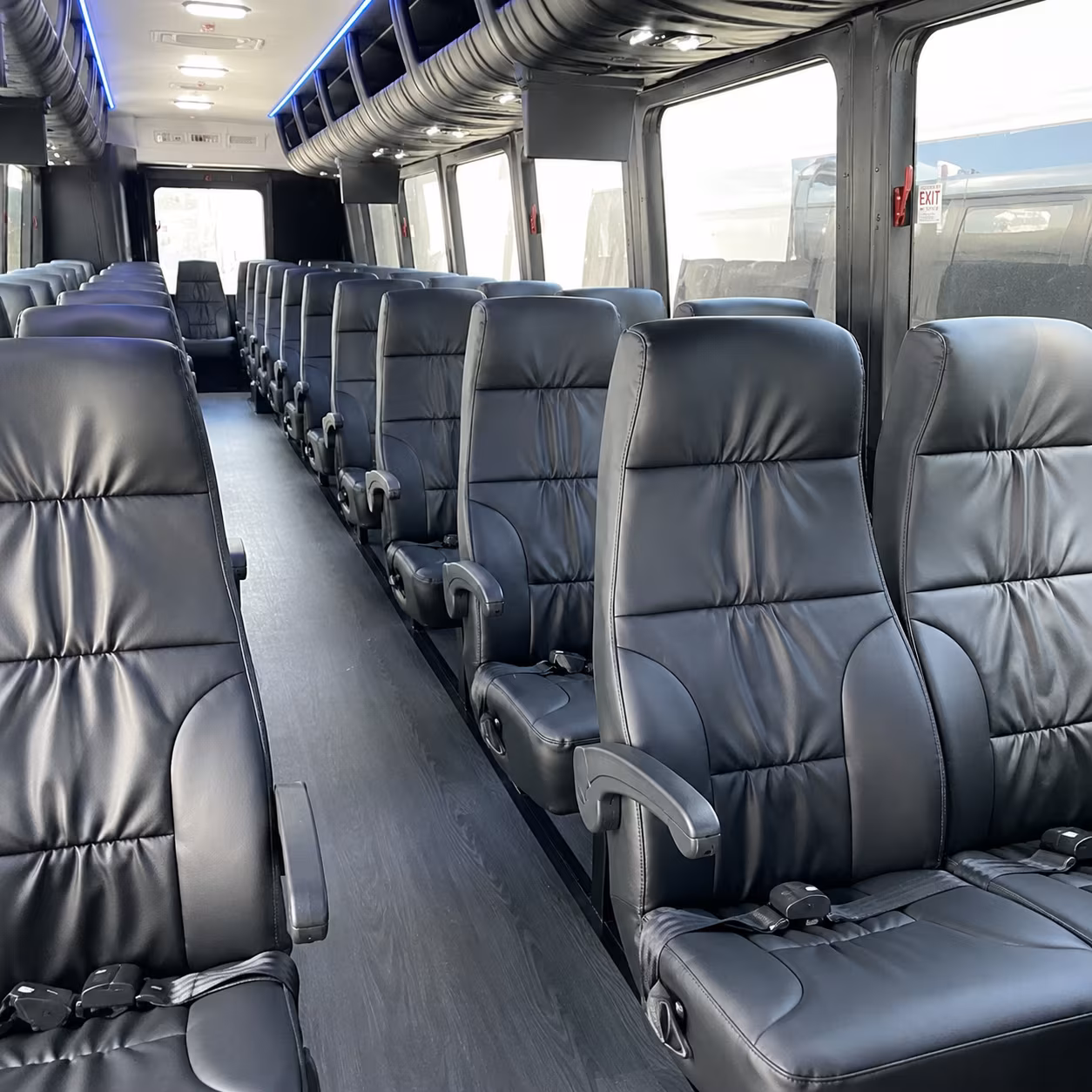 bridgeport 35 passenger minibus inside