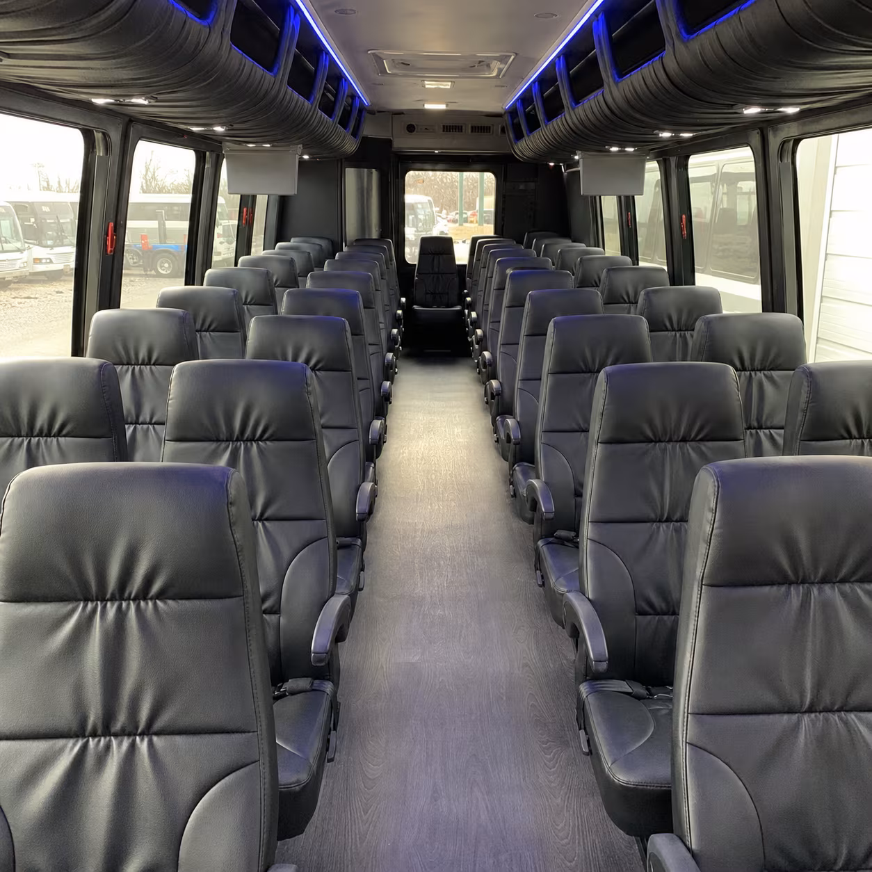 bridgeport 35 passenger minibus interior