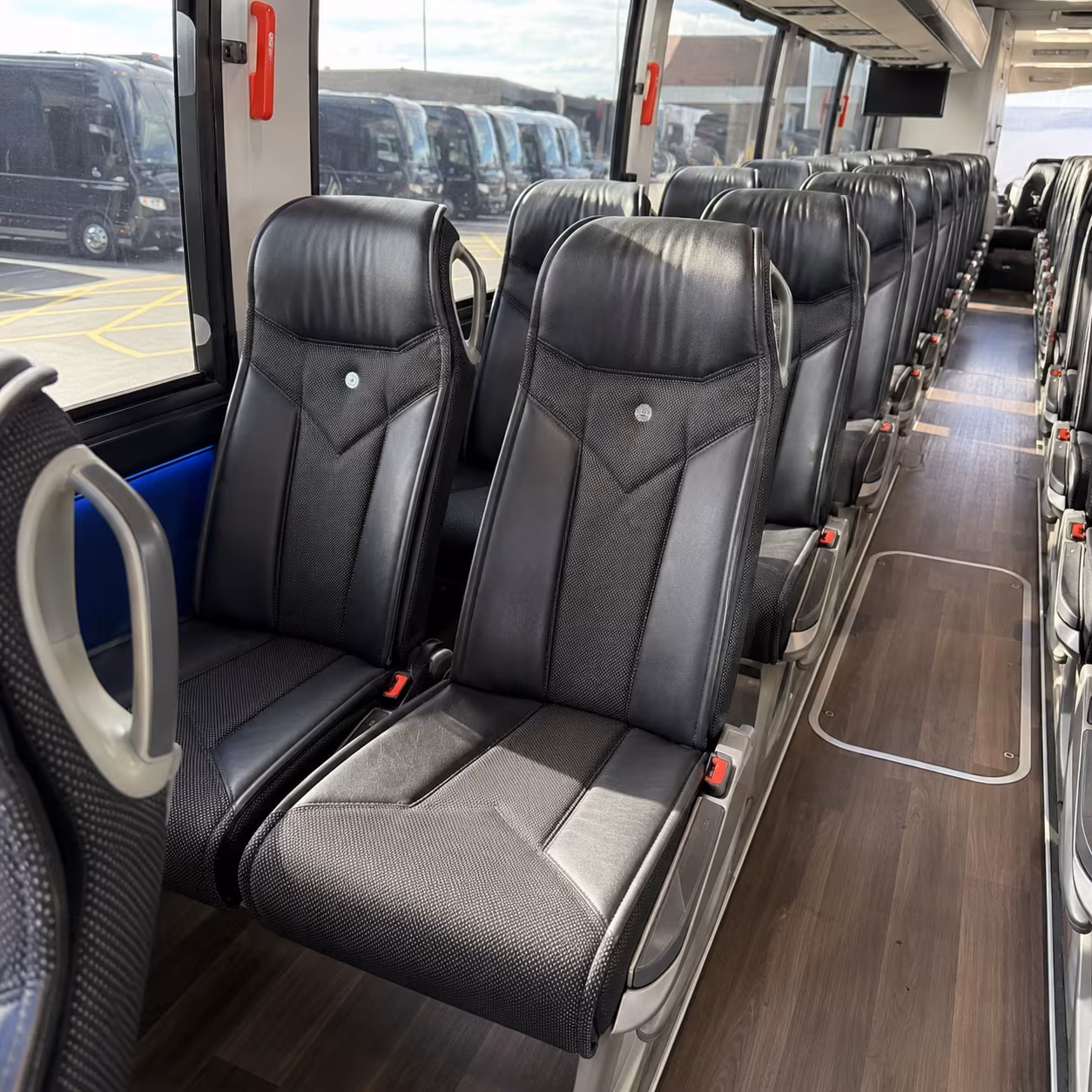 bridgeport 40 passenger charter bus interior
