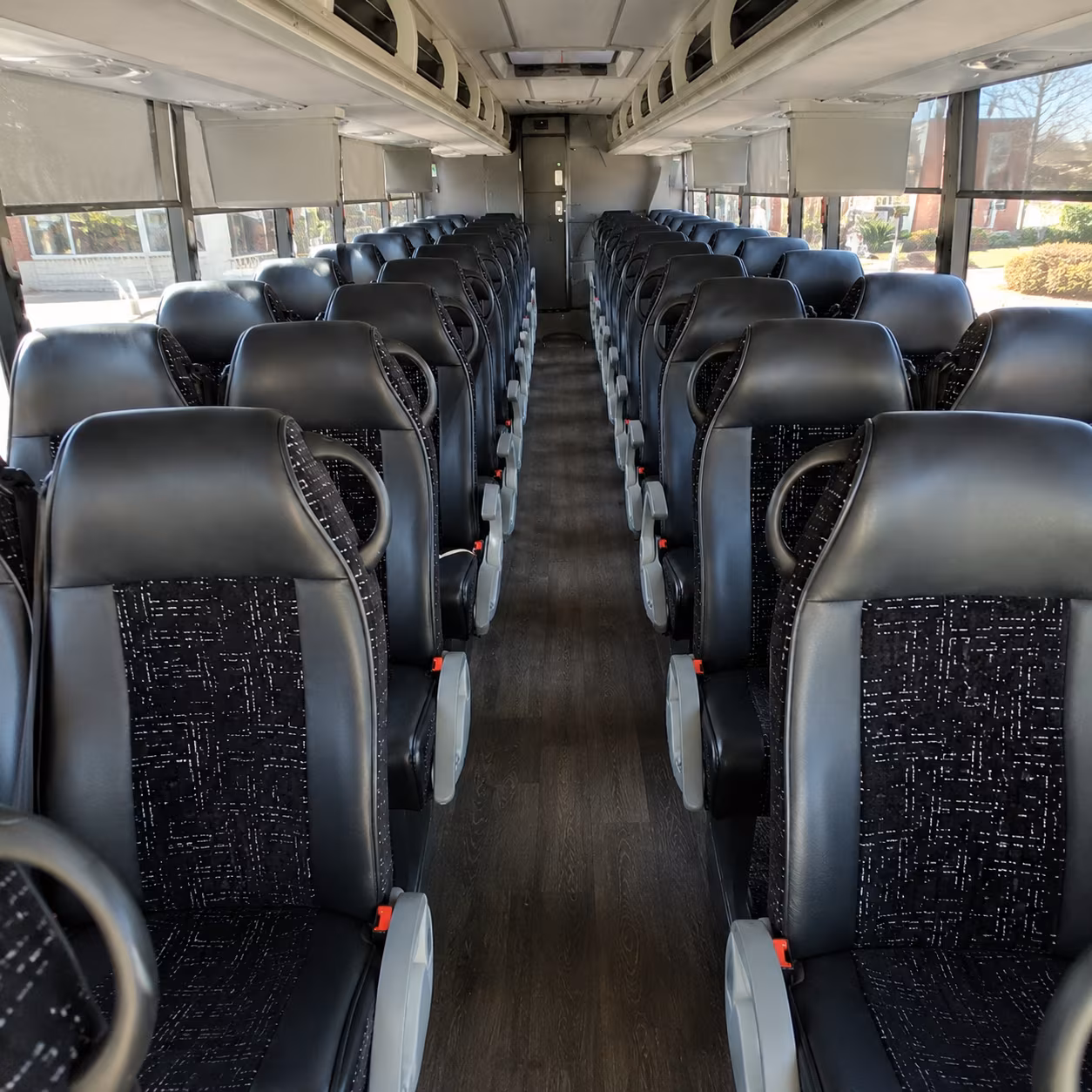 bridgeport 54 passenger charter bus inside