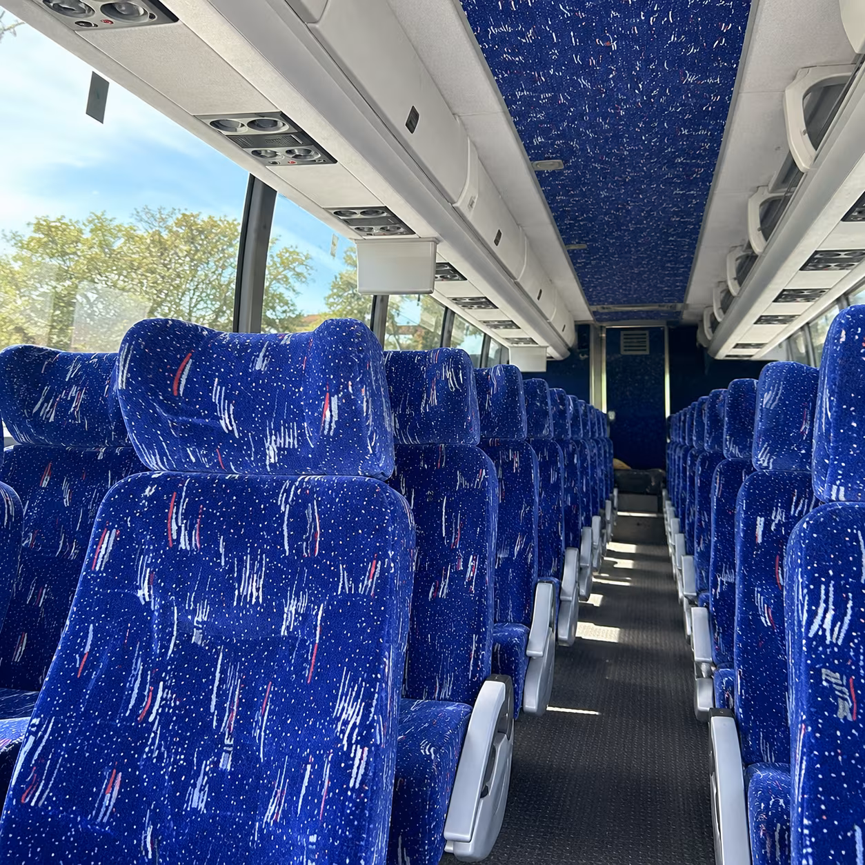 bridgeport charter bus inside