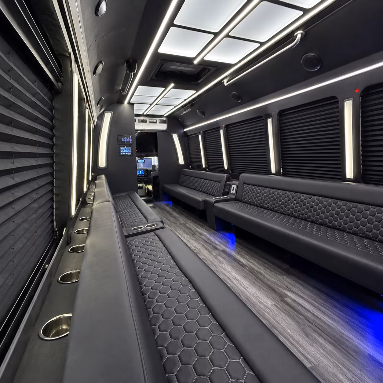 bridgeport party bus inside