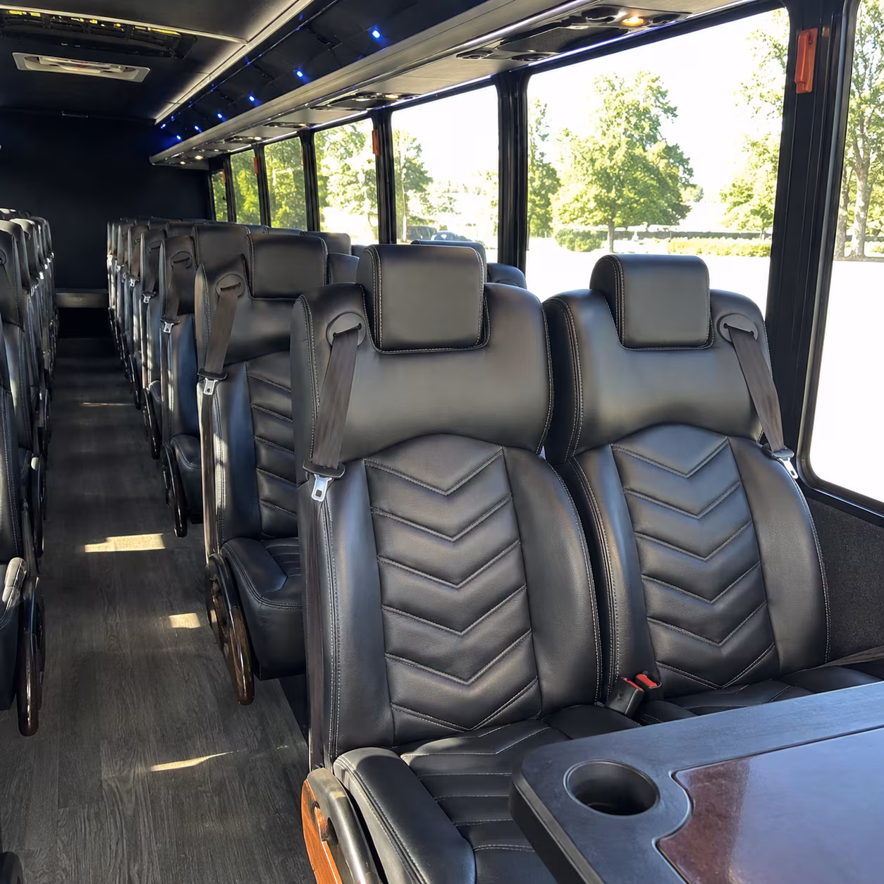 bridgeport religious group transportation onboard seating