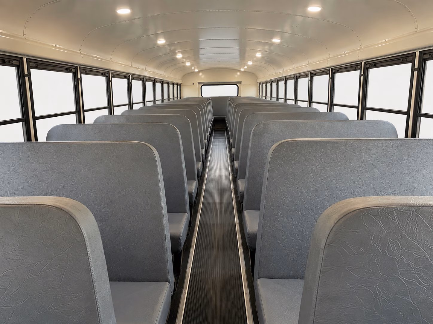 bridgeport school bus inside